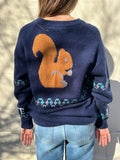 Loewe Navy Squirrel Knit Size L