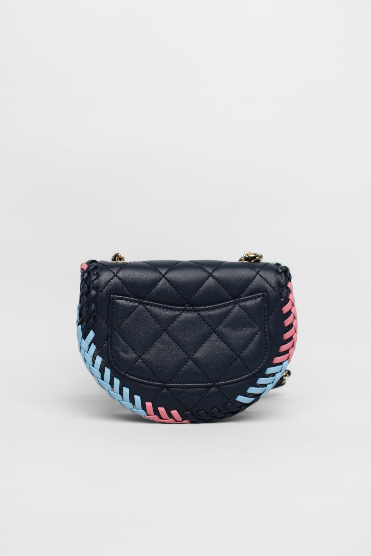 Chanel Navy Braided Mini Bag