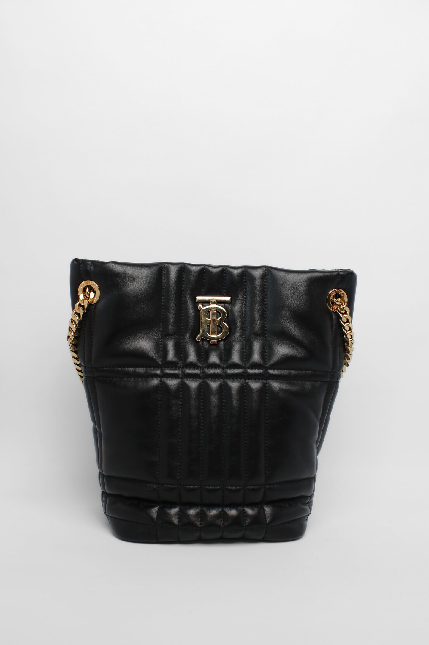 Burberry Black Quilted Gold Chain Bag