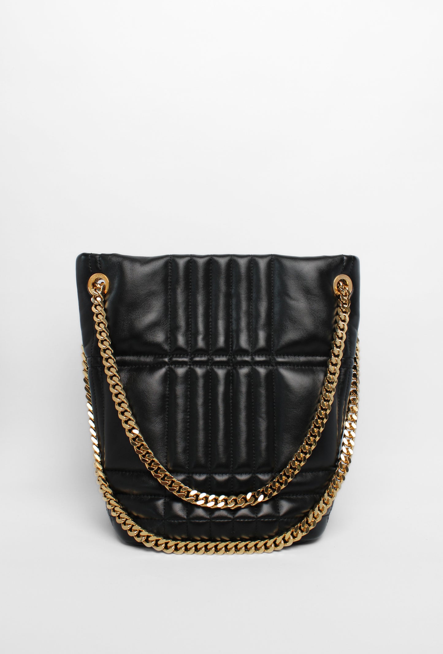 Burberry Black Quilted Gold Chain Bag