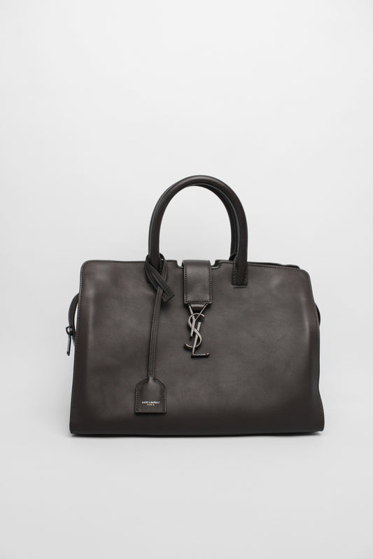 YSL Dark Grey Cabas Bag