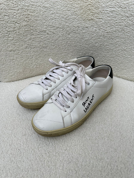 Saint Laurent White Sneakers Size 39