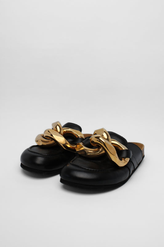 JW Anderson Chain Black Mules Size 38