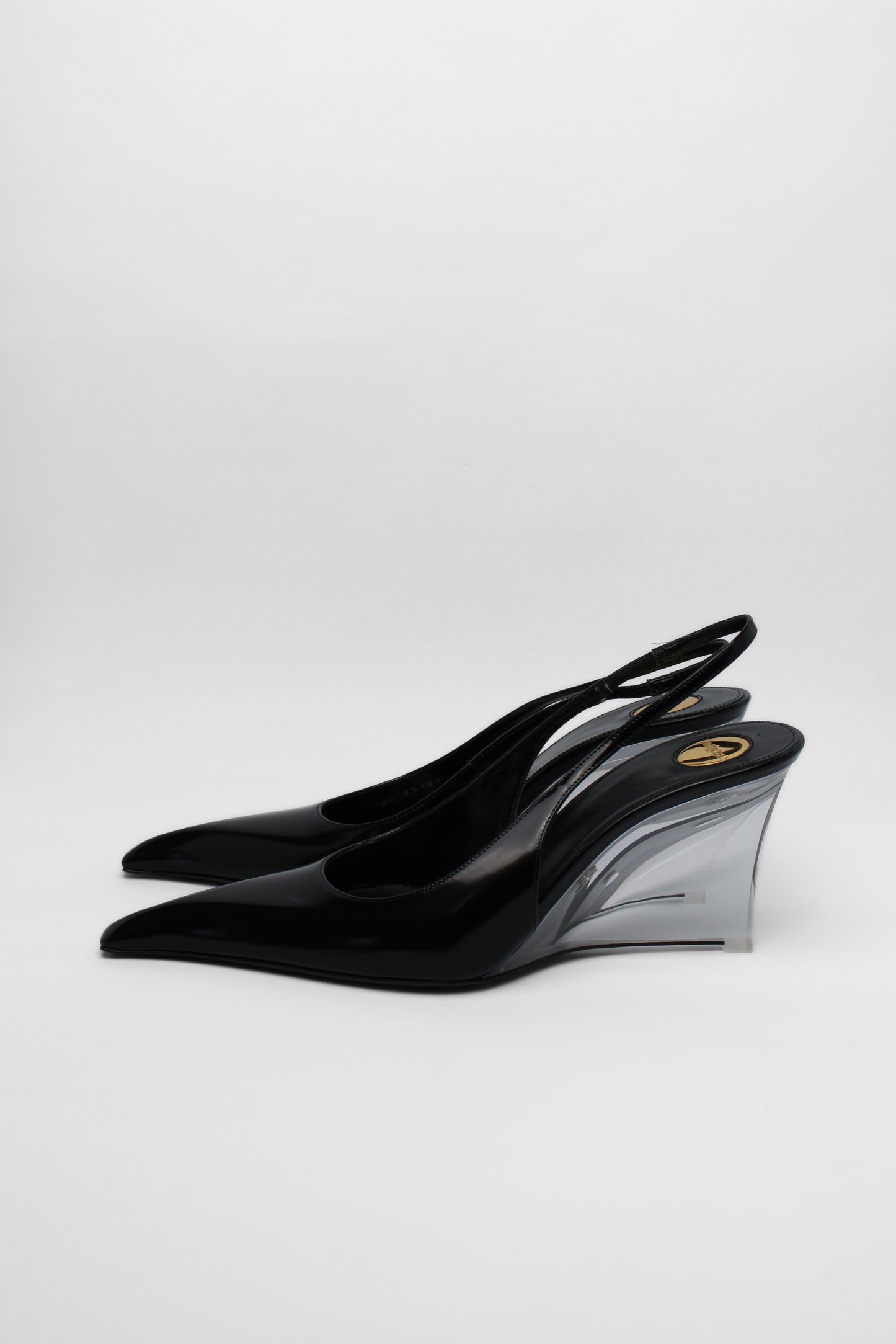 Saint Laurent Perspex Wedges Size 40