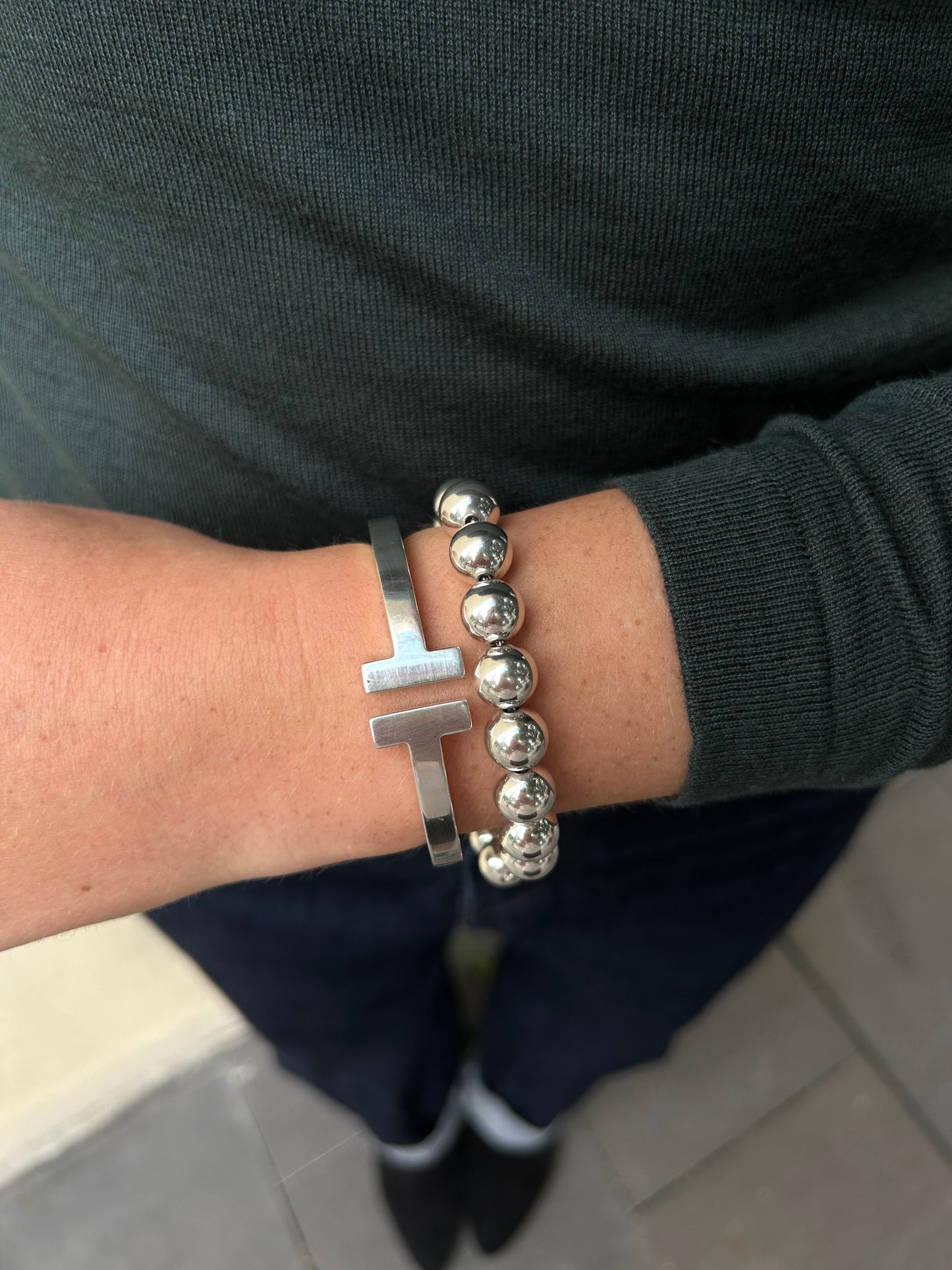 Tiffany Silver Ball Bracelet