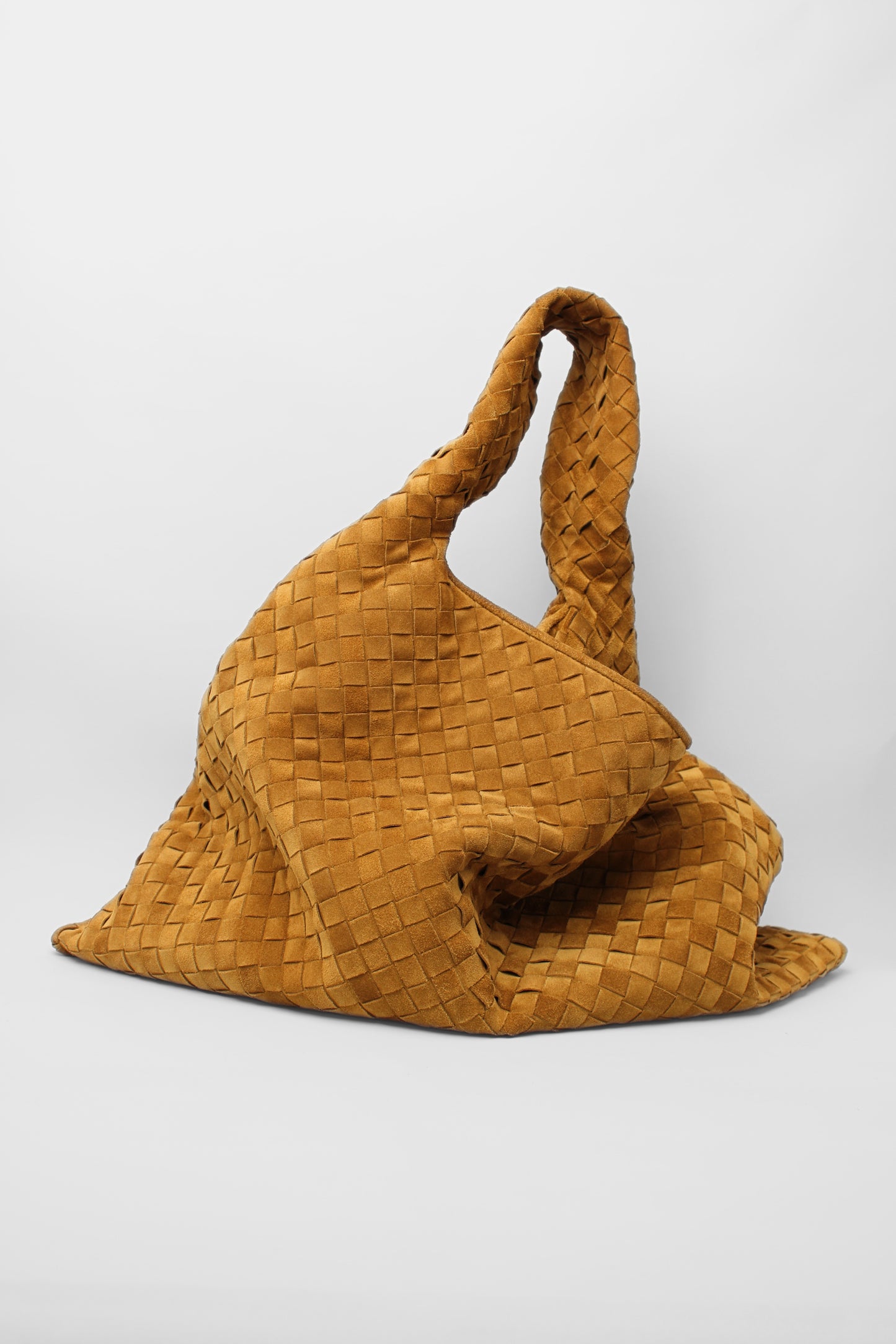Bottega Veneta Tan Suede Hobo Large Bag