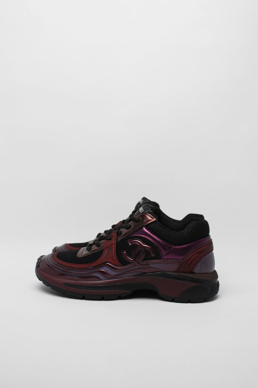 Chanel Burgundy Sneakers Size 38