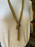 Aurelie Biddermann Gold Tassel Necklace