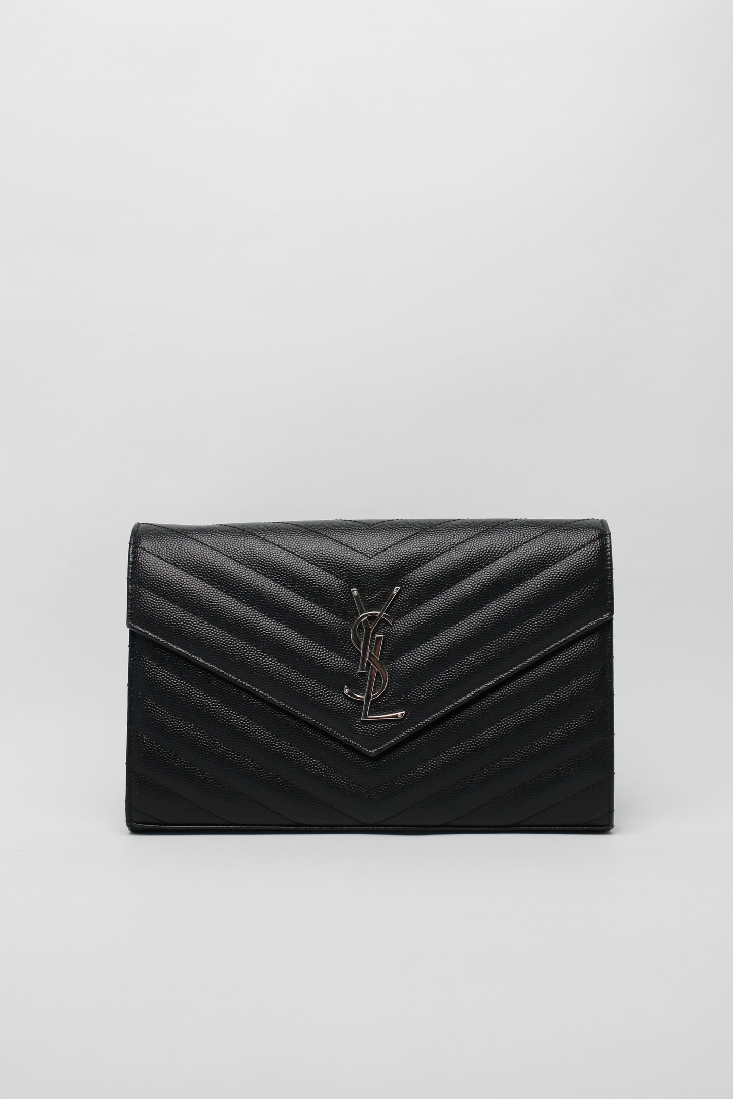 Saint Laurent Black Silver Chain Bag