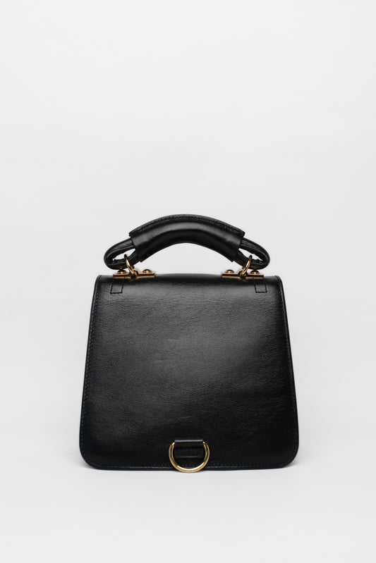 Marni  Black Leather Juliette Bag , Gold Hardware