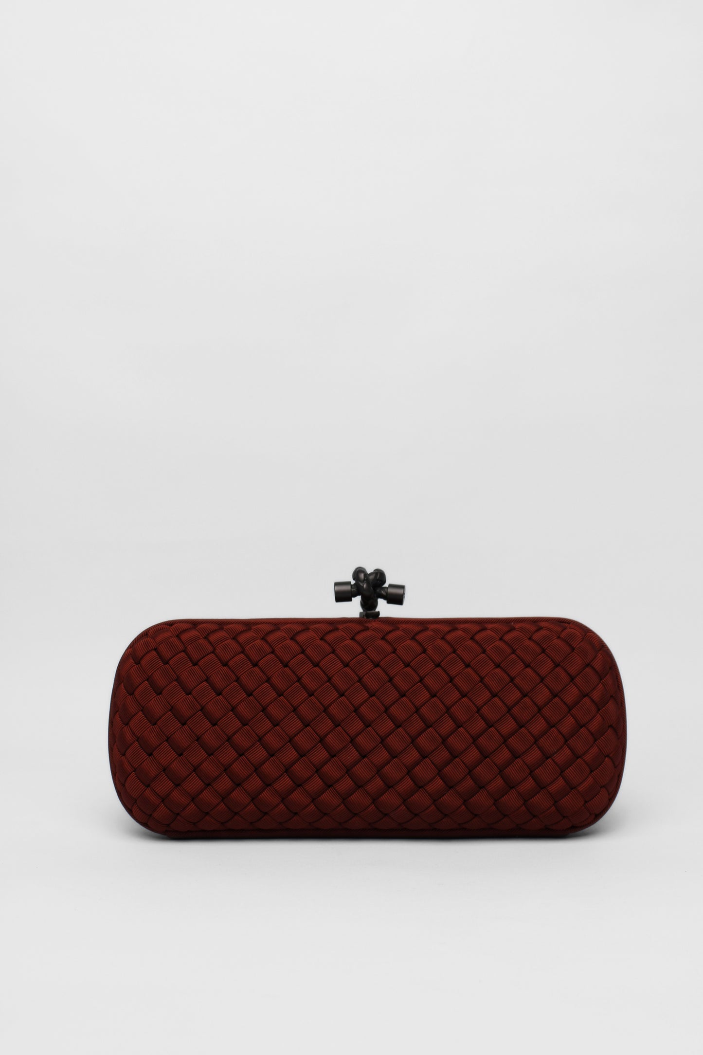 Bottega Veneta Rust Woven Clutch Bag