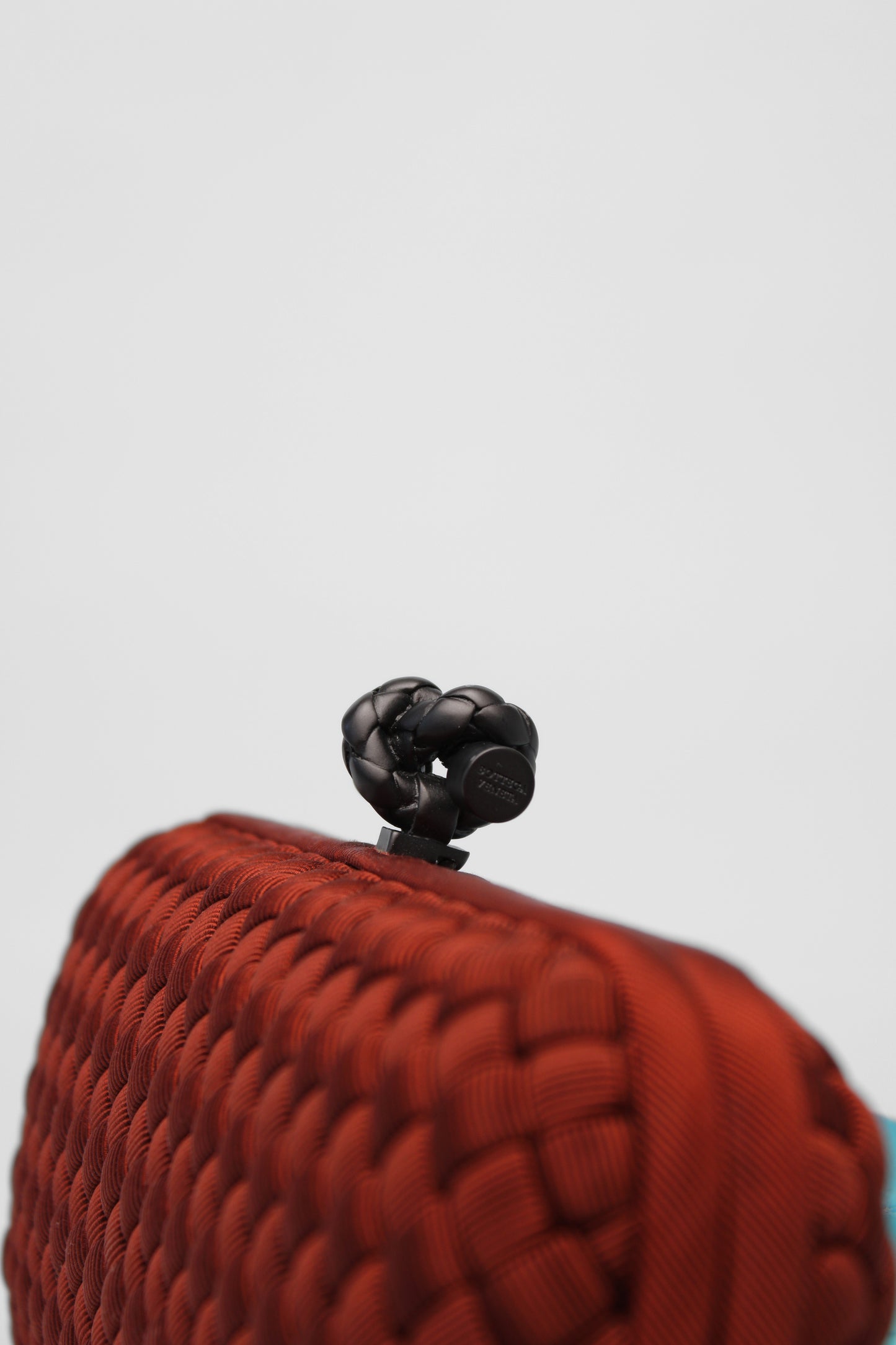 Bottega Veneta Rust Woven Clutch Bag