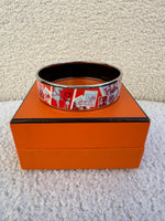 Hermes Wide Enamel Bangle