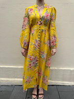 Zimmermann Yellow Print Dress Size 3