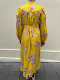 Zimmermann Yellow Print Dress Size 3