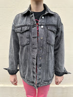 Camilla and Marc Black Denim Jacket Size L