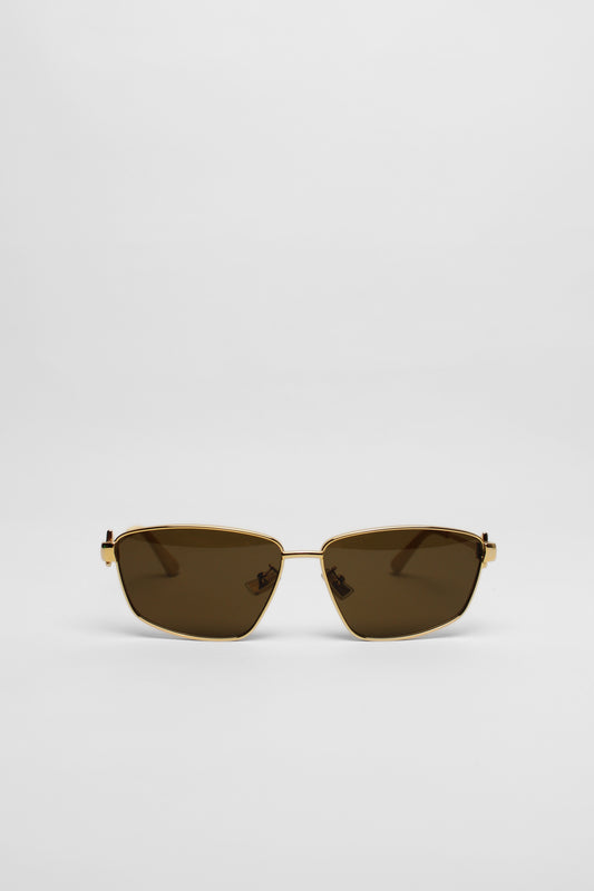 Bottega Veneta Gold Sunglasses