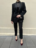 Wardrobe NYC Black Tuxedo Suit Size M