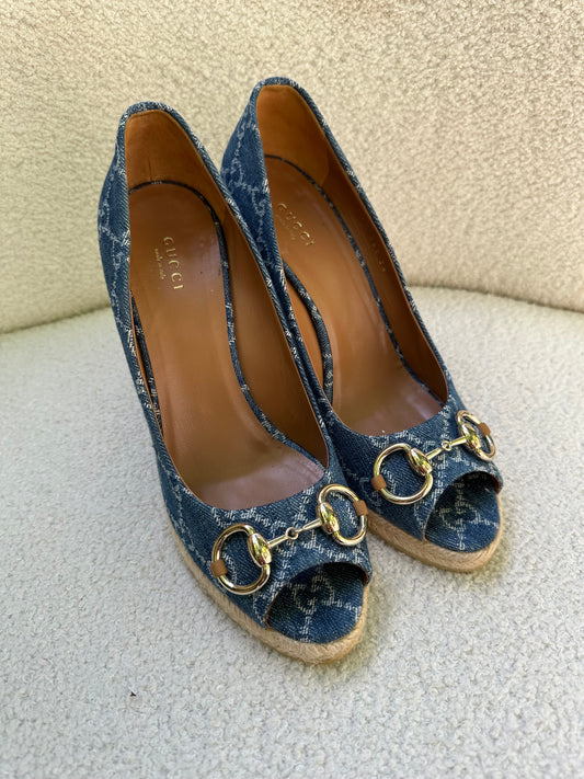 Gucci Logo Espadrilles Size 39