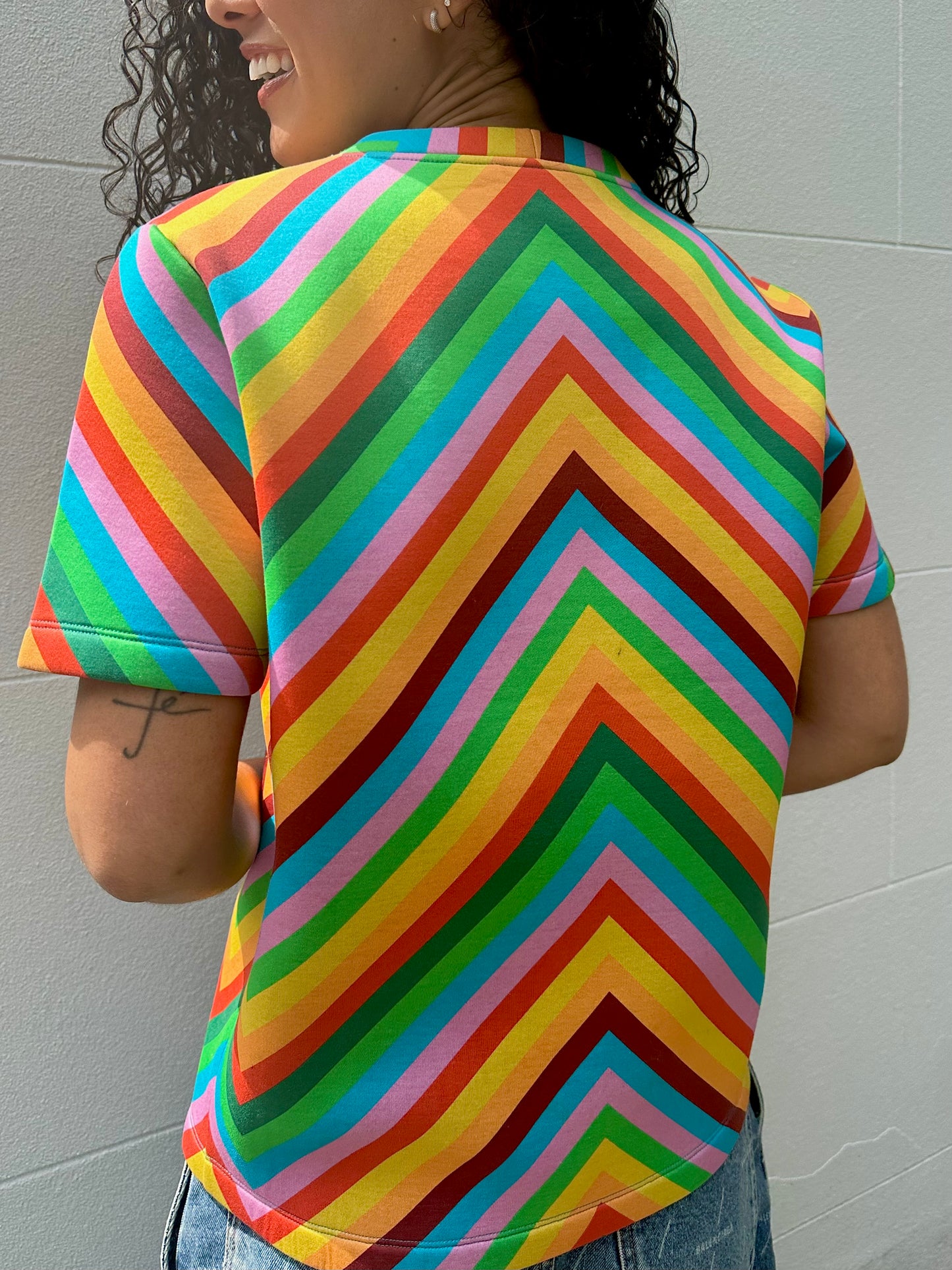 Valentino Vivid Stripe Top Size S