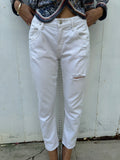 Agolde white jeans with rip details Size 27