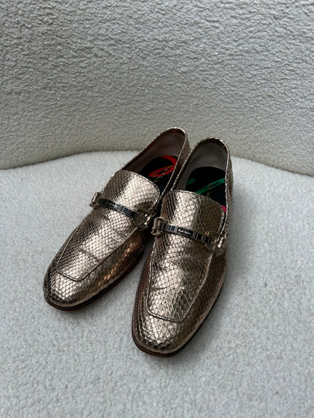 Paul Smith Gold Loafers Size 39