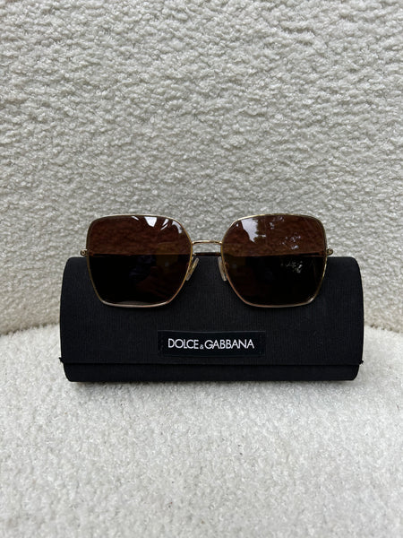 Dolce & Gabbana Gold Frame Sunglasses