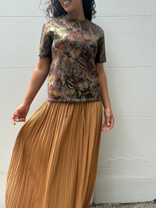 A.L.C Rust Pleat Skirt Size 4