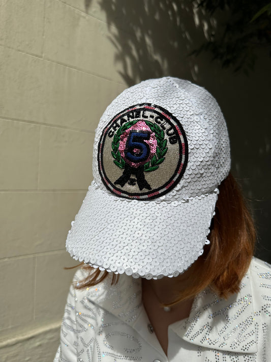 Chanel Sequinned Baseball Cap