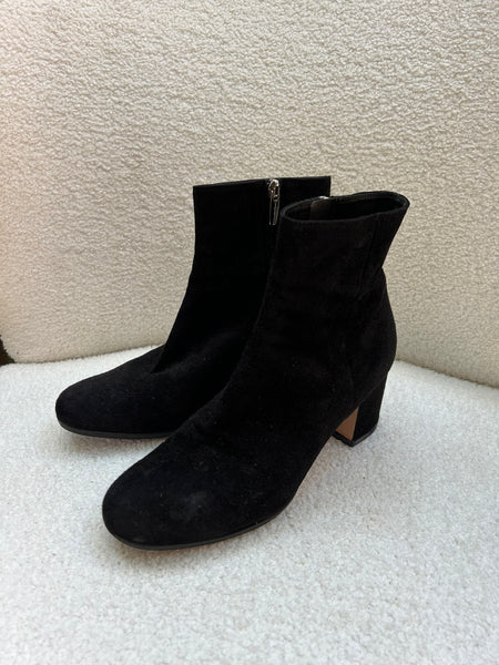 Giavito Rossi Black Suede Boots Size 39