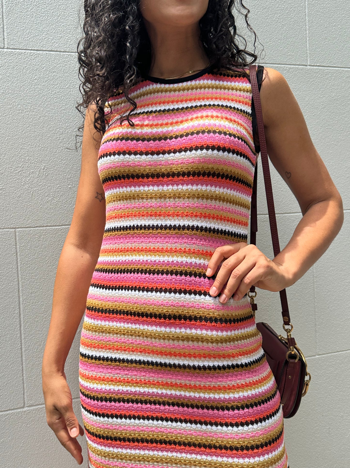 Missoni Pink Stripe Dress Size 40