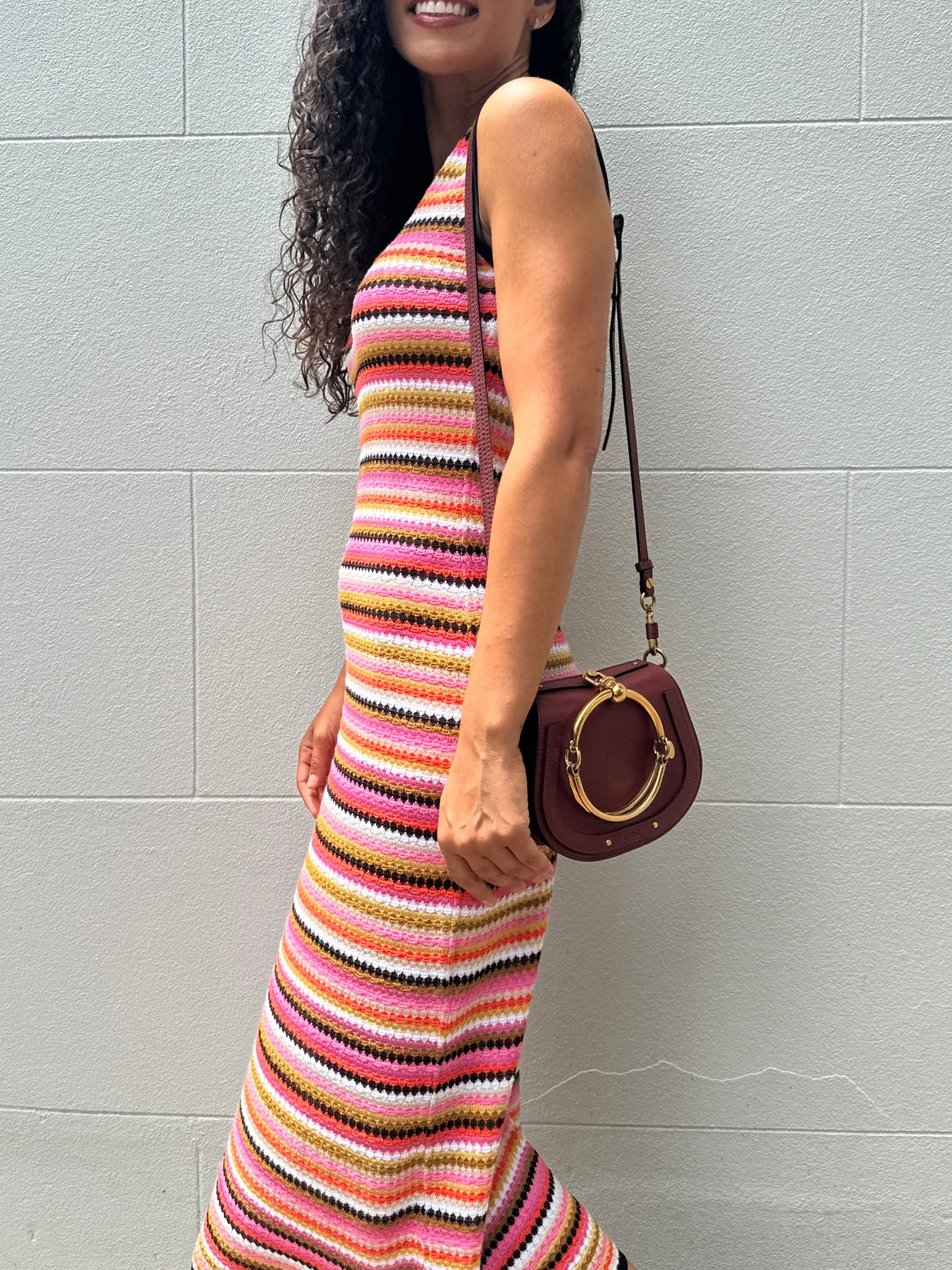 Missoni Pink Stripe Dress Size 40