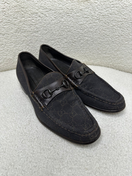 Gucci Brown Horsebit Loafers Size 39.5