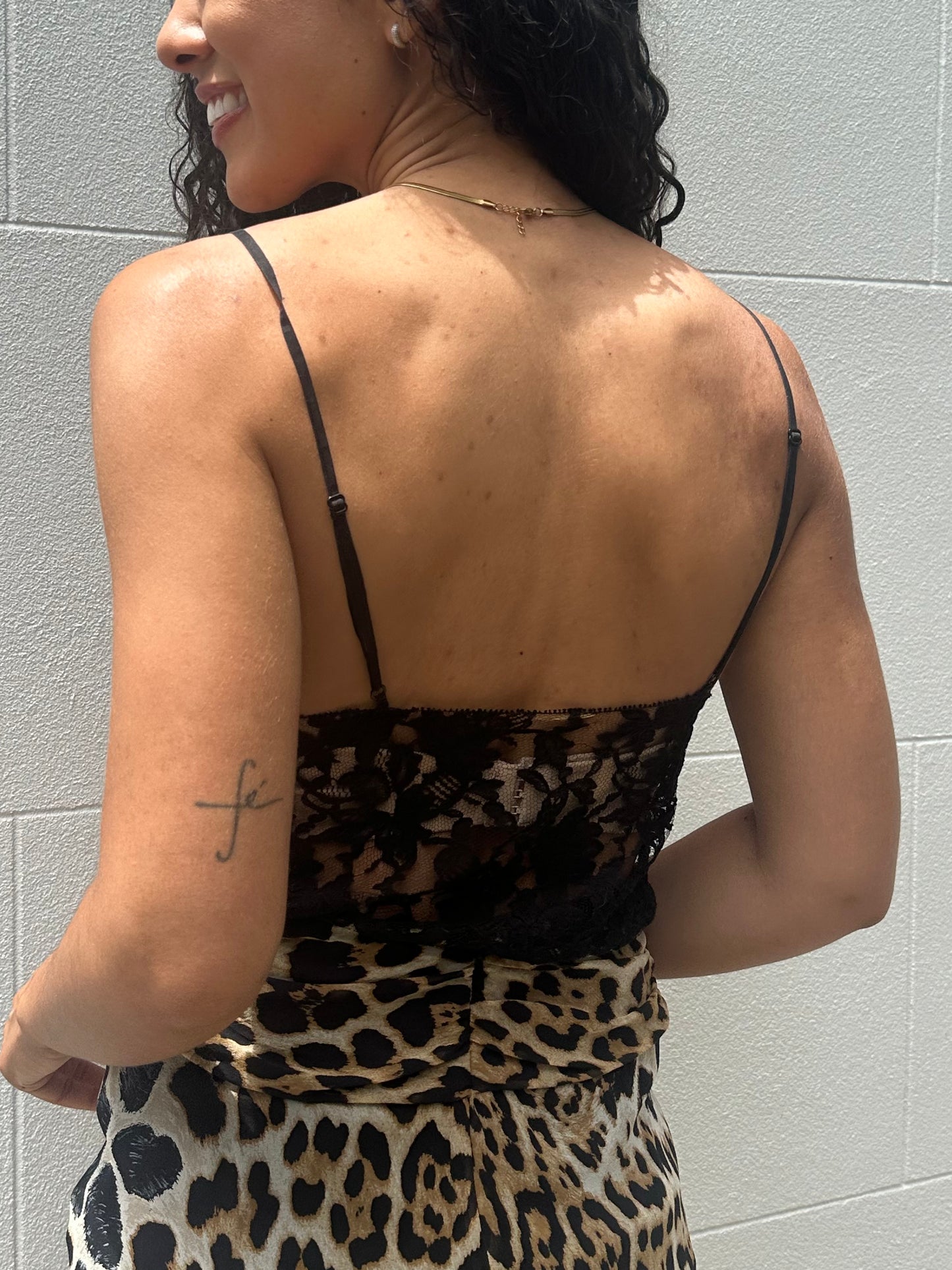 Saint Laurent Black Lace Cami Size S