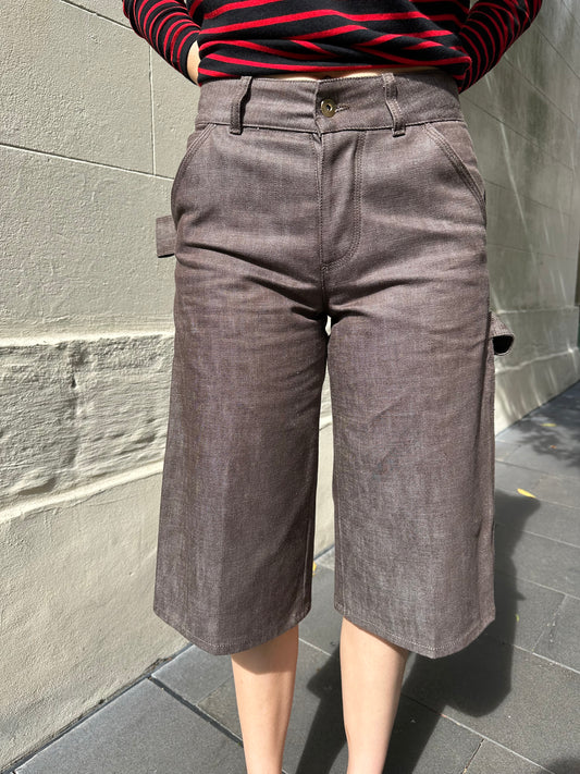 Bottega Veneta Brown Denim Shorts Size 34