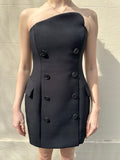 Camilla and Marc Black Tuxedo Dress Size 10