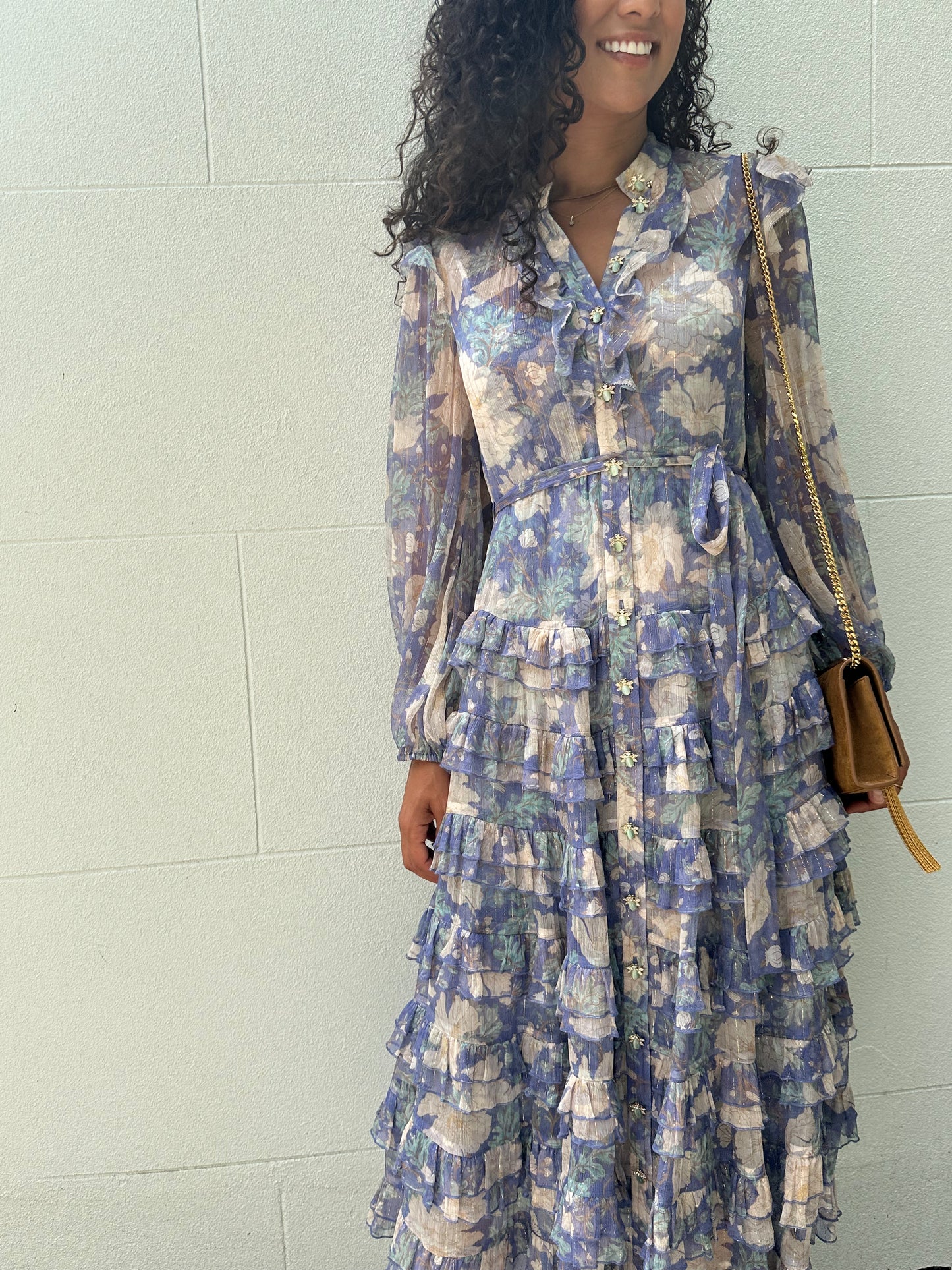 Zimmermann Sheer Blue/Purple Dress Size 1