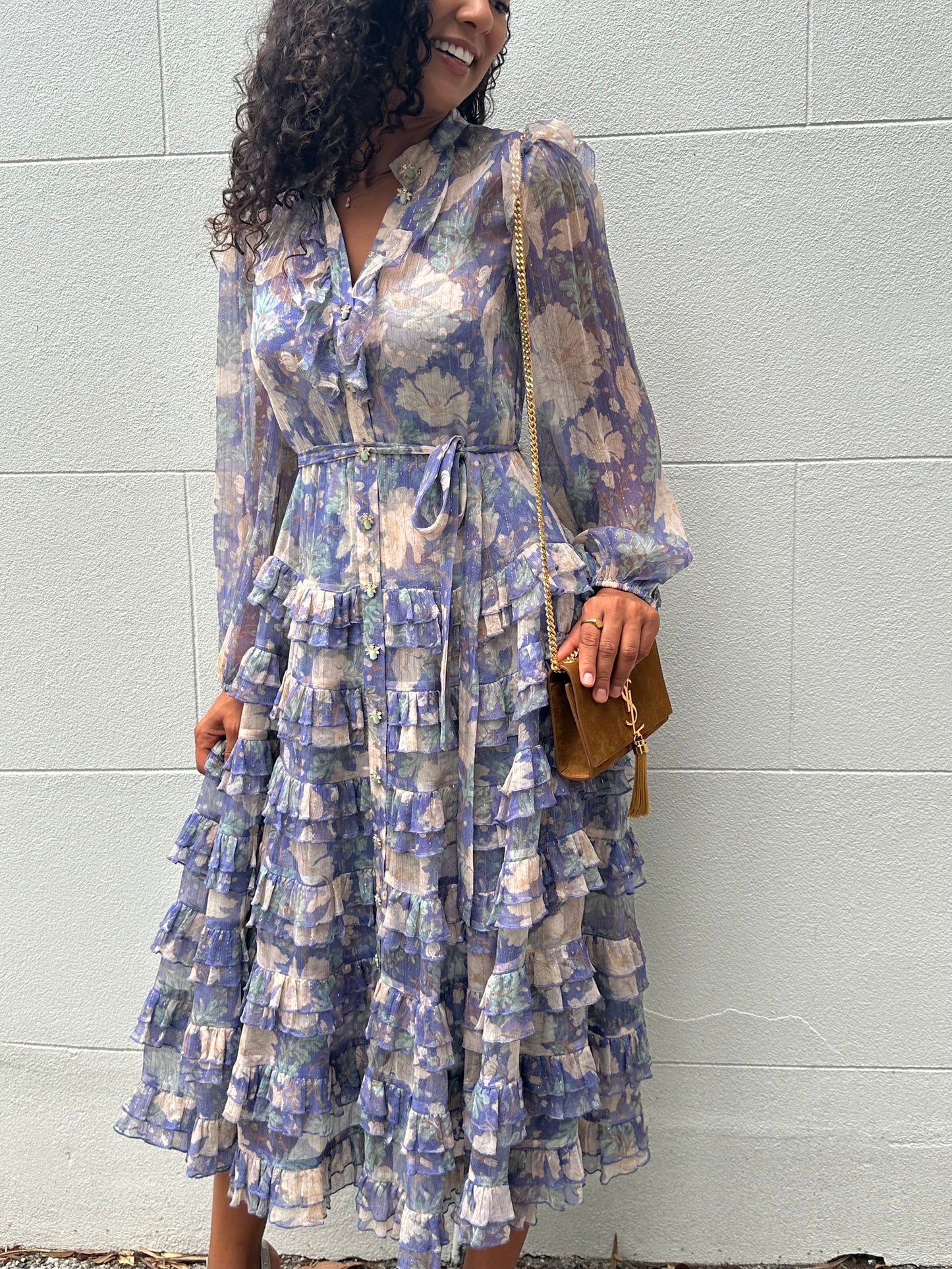 Zimmermann Sheer Blue/Purple Dress Size 1