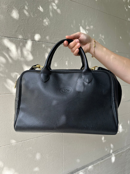 Longchamp Black Leather Bag