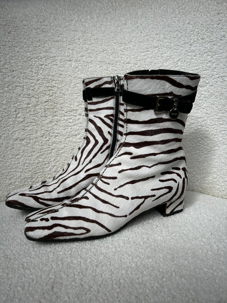 Prada Zebra Print Short Boots Size 37