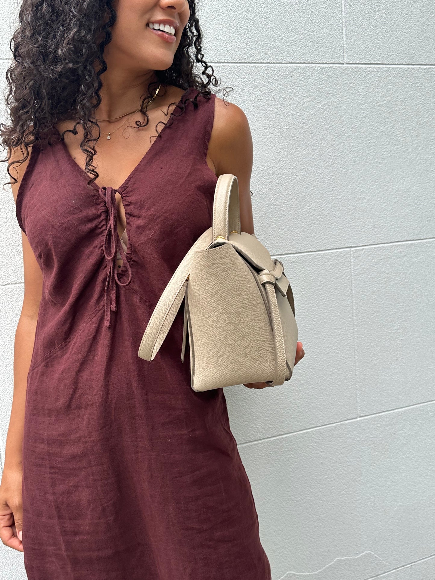 Deiji Burgundy Long Dress Size XS