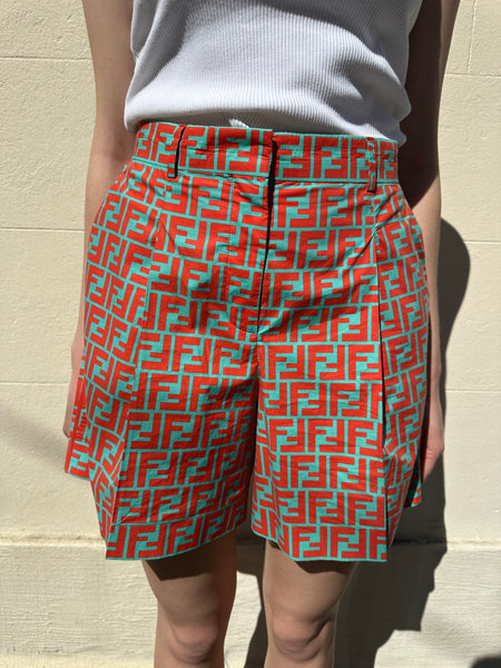 Fendi Bright Logo Shorts Size 44