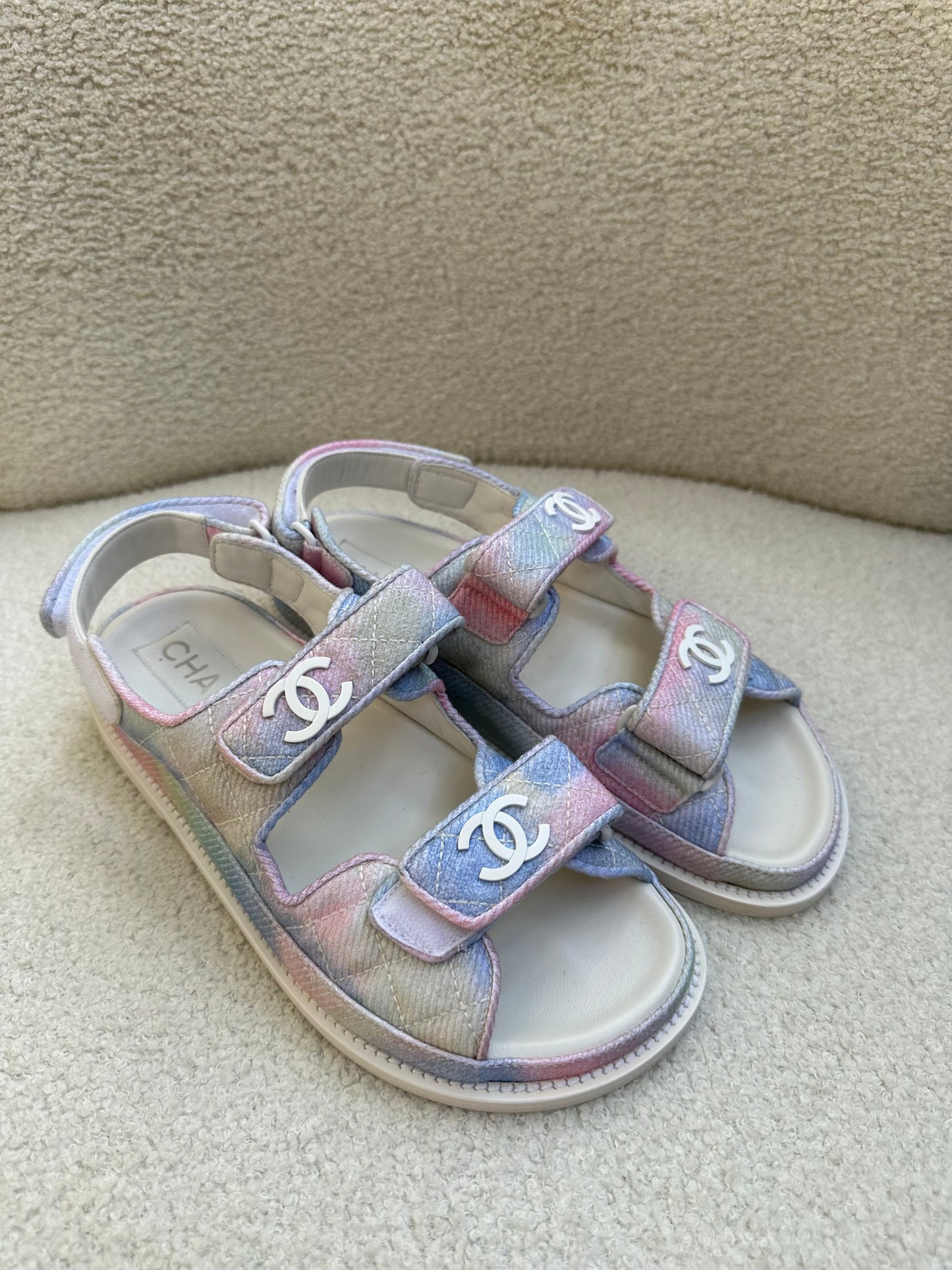 Chanel Multi Dad Sandals Size 36