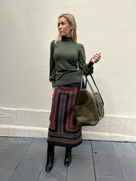 Christian Dior Multi Wool Skirt Size 40