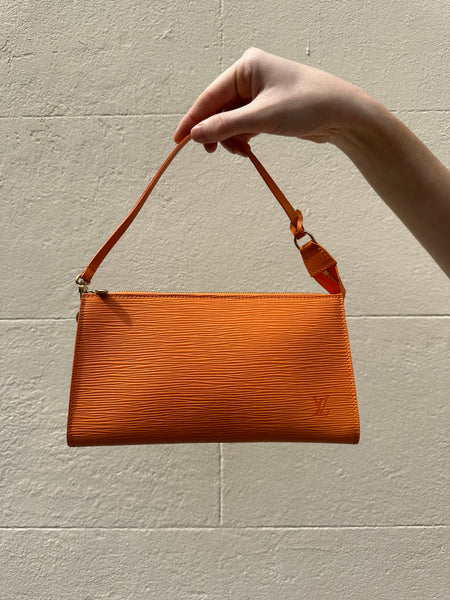 Louis Vuitton Orange Epi Pochette