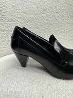 Tods Black Point Toe Heels Size 37.5