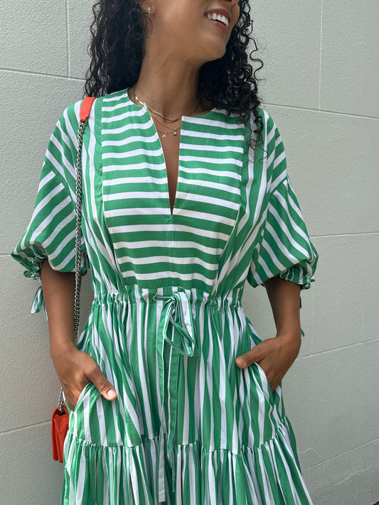 Maison Rabih Kayrouz Stripe Dress Size 38