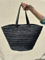 YSL Black Woven Basket