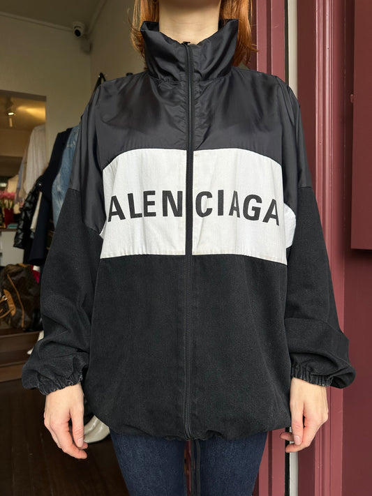 Balenciaga Logo Bomber Jacket Size 36
