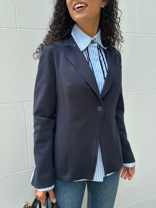 Hight Tech Navy Blue Jacket Size M